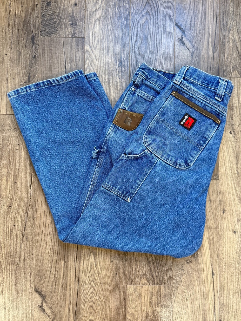 Wrangler RIGGS Workwear Carpenter Jeans Men’s 38x32 Blue Denim Utility